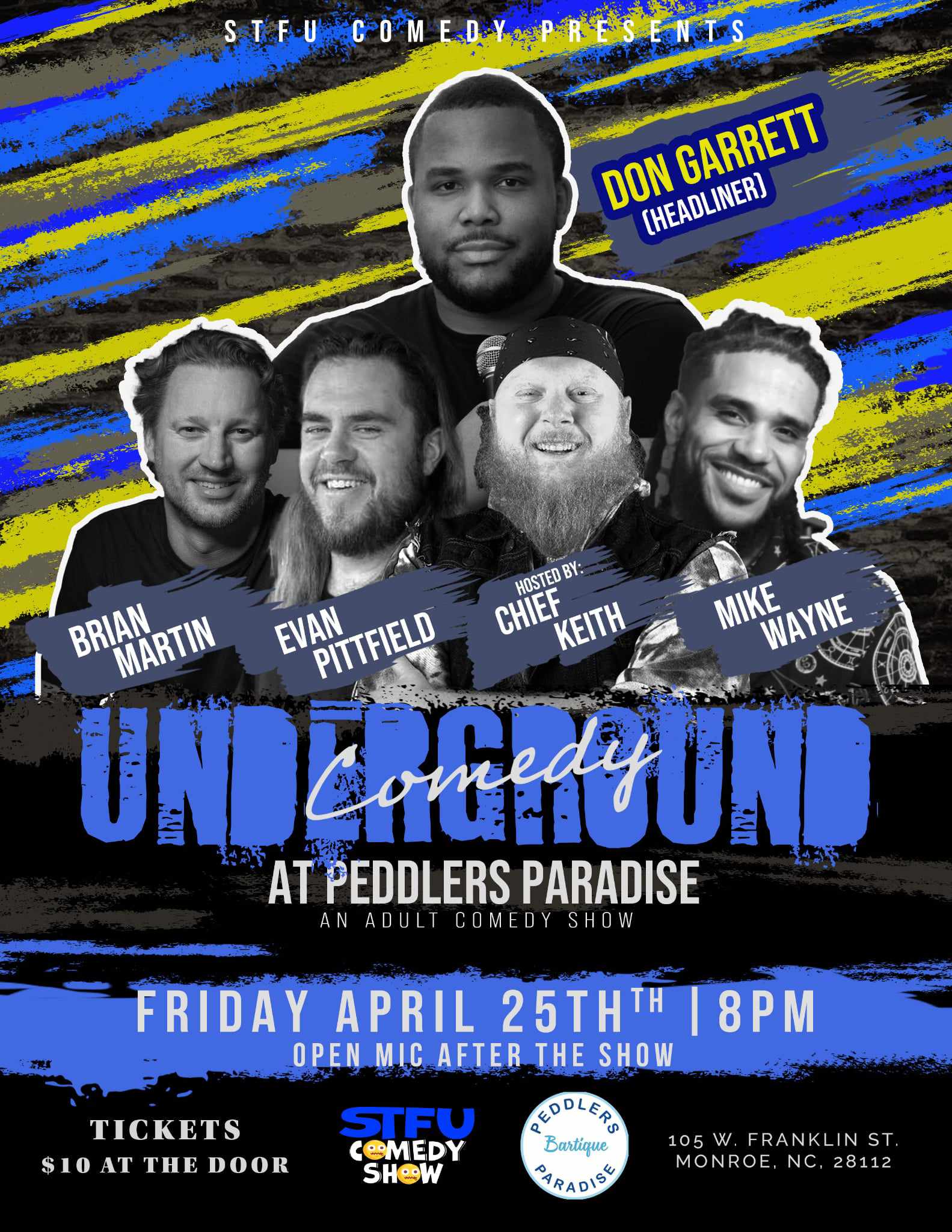 STFU Comedy at Peddler's Paradise